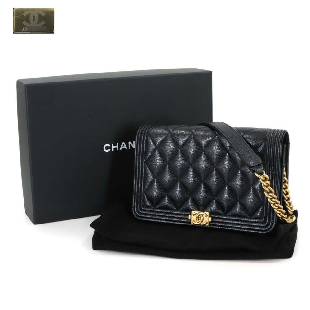 CHANEL Black Caviar Leather Wallet - Picture 2 of 10